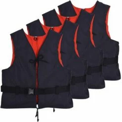 VidaXL Aide à la flottabilité 4 pcs 50 N 30-50 kg Bleu marine