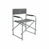 Bo-Camp Chaise de camping Acier Gris