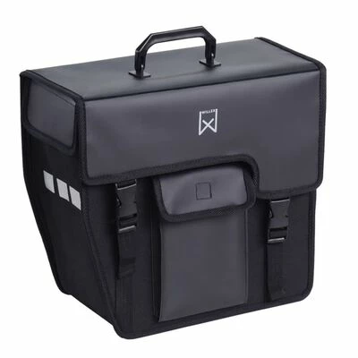 Willex Sacoche de Vélo 17 L Noir Forme oblique à gauche 1 Willex Sacoche de Vélo 17 L Noir Forme oblique à gauche