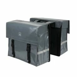 Willex Sacoches de vélo Tarpaulin 40 L Gris foncé