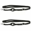 Kerbl Rênes latérales 2 pcs Noir Poney 323599