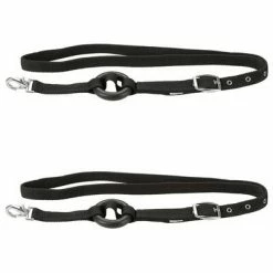 Kerbl Rênes latérales 2 pcs Noir Poney 323599