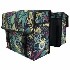 Willex Sac double de vélo City Forest 34 L Vert