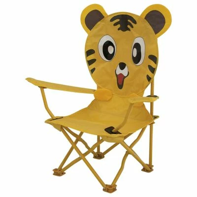 Eurotrail Chaise de camping pour enfants Ardeche Animal Tigre 1 Eurotrail Chaise de camping pour enfants Ardeche Animal Tigre