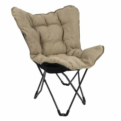 Bo-Camp Chaise papillon Grainger Beige 1 Bo-Camp Chaise papillon Grainger Beige