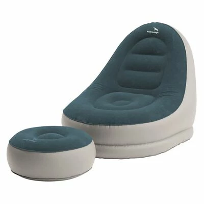 Easy Camp Salon gonflable Comfy Gris acier et bleu 1 Easy Camp Salon gonflable Comfy Gris acier et bleu