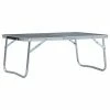 VidaXL Table pliable de camping Gris Aluminium 60x40 cm