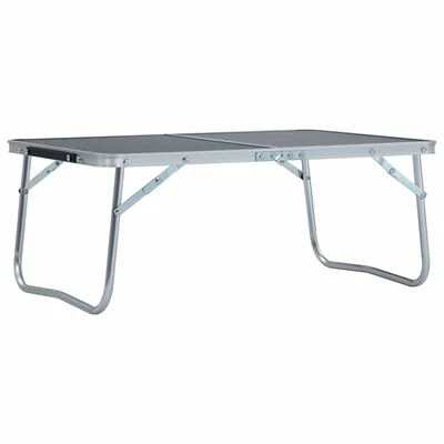 VidaXL Table pliable de camping Gris Aluminium 60x40 cm 1 VidaXL Table pliable de camping Gris Aluminium 60x40 cm