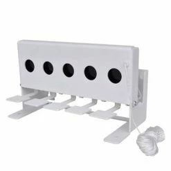 VidaXL Cible de biathlon à 5 trous avec corde de réinitialisation