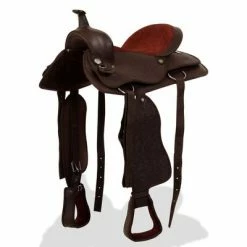 VidaXL Selle, bridon et col de poitrine Cuir véritable 17 po Marron