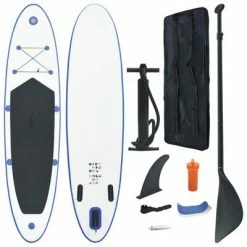 VidaXL Ensemble de planches SUP gonflables Bleu et blanc