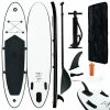 VidaXL Ensemble de planches SUP gonflables Noir et blanc