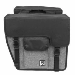 Willex Sacoches de vélo 33 L Noir et gris Oblique 10713 -Loisirs de plein air Soldes Magasin image 2 412290
