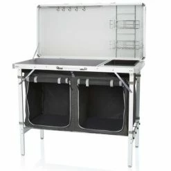 Campart Travel Cuisine d'extérieur Granada Noir 100x50x76 cm
