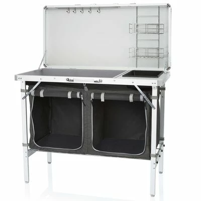 Campart Travel Cuisine d'extérieur Granada Noir 100x50x76 cm 1 Campart Travel Cuisine d'extérieur Granada Noir 100x50x76 cm