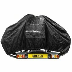 Dresco Housse élastique de vélo pour 2 vélos Noir
