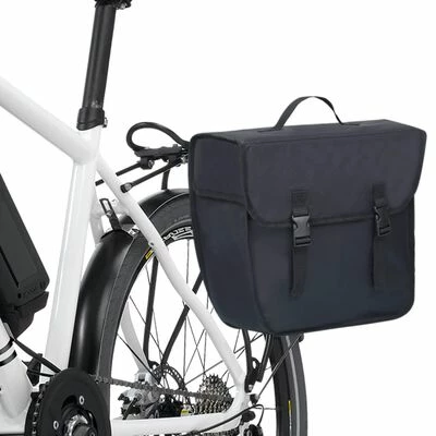VidaXL Sac de vélo simple pour porte-bagages étanche 21 L Noir 2 VidaXL Sac de vélo simple pour porte-bagages étanche 21 L Noir – Image 2