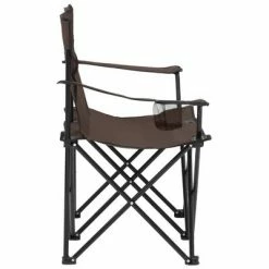 VidaXL Chaise de camping pliable à 2 places Acier et tissu Taupe -Loisirs de plein air Soldes Magasin image 3 313541