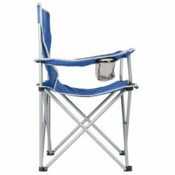 Bo-Camp Chaise pliable de camping Acier Bleu 1267188 -Loisirs de plein air Soldes Magasin image 3 409131