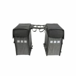 Willex Sacoches de vélo 33 L Noir et gris Oblique 10713 -Loisirs de plein air Soldes Magasin image 3 412290