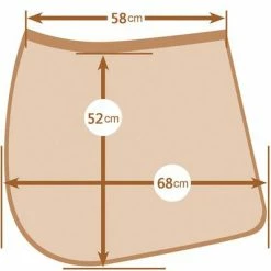 Kerbl Tapis de selle polyvalent Laguna Rouge complet 328642 -Loisirs de plein air Soldes Magasin image 3 415923