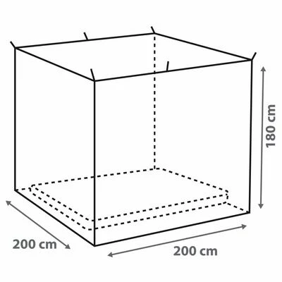 Bo-Camp Moustiquaire pour 2 personnes 3 Bo-Camp Moustiquaire pour 2 personnes – Image 3