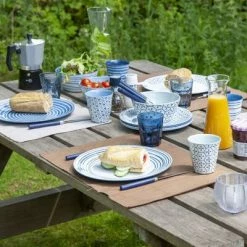 Bo-Camp Vaisselle 16 pcs Mix & Match Mélamine Bleu -Loisirs de plein air Soldes Magasin image 3 428643