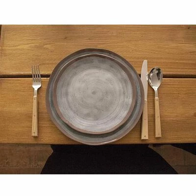 Bo-Camp Vaisselle 12 pcs Halo Mélamine Gris et terre 3 Bo-Camp Vaisselle 12 pcs Halo Mélamine Gris et terre – Image 3