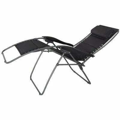 Eurotrail Chaise inclinable d'extérieur Tarente 3-D mesh Noir 3 Eurotrail Chaise inclinable d'extérieur Tarente 3-D mesh Noir – Image 3