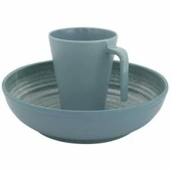 Eurotrail Ensemble de vaisselle Denia 16 pcs Mélamine Bleu ciel -Loisirs de plein air Soldes Magasin image 3 435737