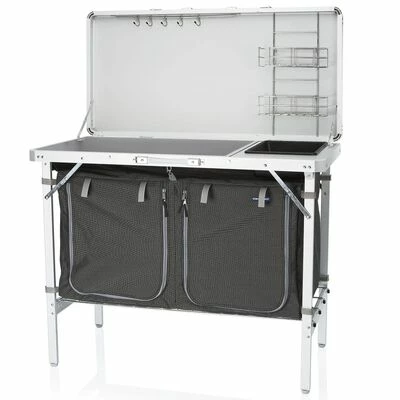 Campart Travel Cuisine d'extérieur Granada Noir 100x50x76 cm 3 Campart Travel Cuisine d'extérieur Granada Noir 100x50x76 cm – Image 3