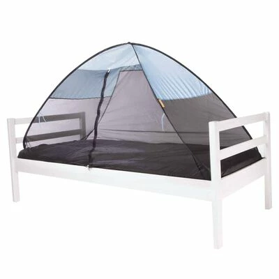 DERYAN Tente-lit escamotable avec moustiquaire 200x90x110 cm Bleu ciel 3 DERYAN Tente-lit escamotable avec moustiquaire 200x90x110 cm Bleu ciel – Image 3