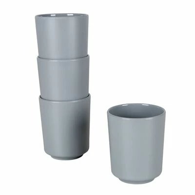 Bo-Camp Vaisselle 16 pcs Patom Mélamine Gris clair 3 Bo-Camp Vaisselle 16 pcs Patom Mélamine Gris clair – Image 3