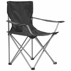 VidaXL Table et chaises de camping 3 pcs Gris -Loisirs de plein air Soldes Magasin image 3 44384