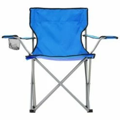 VidaXL Table et chaises de camping 3 pcs Bleu -Loisirs de plein air Soldes Magasin image 3 44386