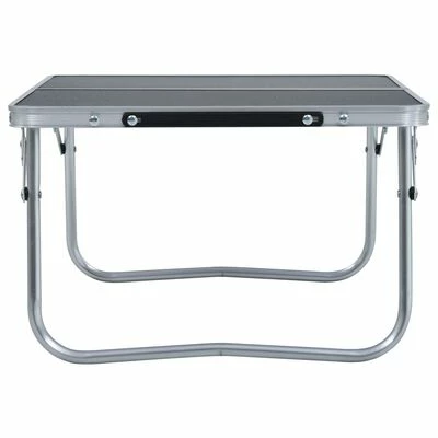 VidaXL Table pliable de camping Gris Aluminium 60x40 cm 3 VidaXL Table pliable de camping Gris Aluminium 60x40 cm – Image 3