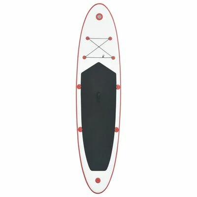VidaXL Stand Up Paddle Planche à rame gonflable Rouge et blanc 3 VidaXL Stand Up Paddle Planche à rame gonflable Rouge et blanc – Image 3