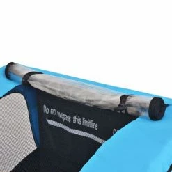 VidaXL Remorque de vélo pour enfants Gris et bleu 30 kg 8 VidaXL Remorque de vélo pour enfants Gris et bleu 30 kg -Loisirs de plein air Soldes Magasin image 3 91373