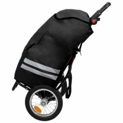 VidaXL Remorque de vélo pliable avec sac d'épicerie Noir 8 VidaXL Remorque de vélo pliable avec sac d'épicerie Noir -Loisirs de plein air Soldes Magasin image 3 92448