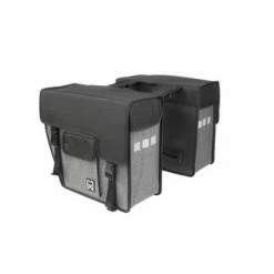 Willex Sacoches de vélo 33 L Noir et gris Oblique 10713 -Loisirs de plein air Soldes Magasin image 4 412290