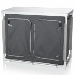 Campart Travel Cuisine d'extérieur Madrid Gris 102x47x82 cm -Loisirs de plein air Soldes Magasin image 4 436381