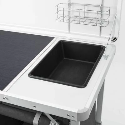 Campart Travel Cuisine d'extérieur Granada Noir 100x50x76 cm 4 Campart Travel Cuisine d'extérieur Granada Noir 100x50x76 cm – Image 4