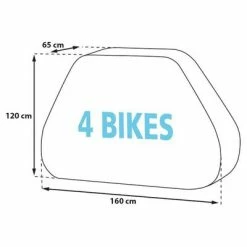 Eurotrail Housse de vélo pour 4 vélos 8 Eurotrail Housse de vélo pour 4 vélos -Loisirs de plein air Soldes Magasin image 4 441360