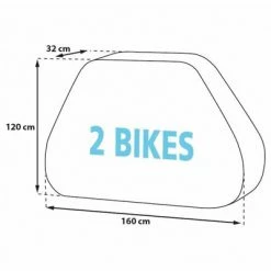Eurotrail Housse de vélo pour 2 vélos -Loisirs de plein air Soldes Magasin image 4 441361