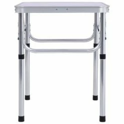 VidaXL Table pliable de camping Blanc Aluminium 60x45 cm -Loisirs de plein air Soldes Magasin image 4 48178