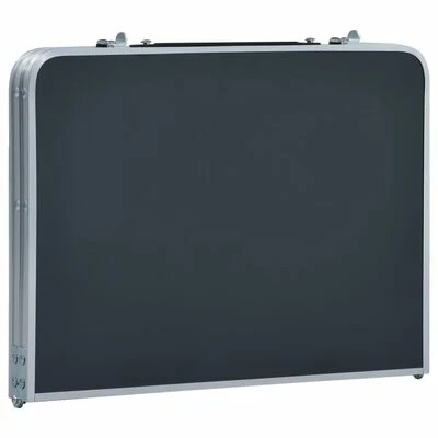 VidaXL Table pliable de camping Gris Aluminium 60x40 cm 4 VidaXL Table pliable de camping Gris Aluminium 60x40 cm – Image 4