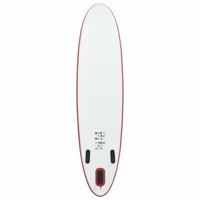 VidaXL Stand Up Paddle Planche à rame gonflable Rouge et blanc 4 VidaXL Stand Up Paddle Planche à rame gonflable Rouge et blanc – Image 4