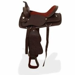 VidaXL Selle, bridon et col de poitrine Cuir véritable 17 po Marron 9 VidaXL Selle, bridon et col de poitrine Cuir véritable 17 po Marron -Loisirs de plein air Soldes Magasin image 4 91349