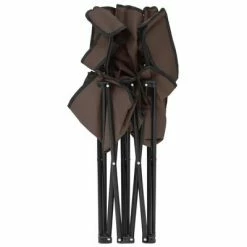 VidaXL Chaise de camping pliable à 2 places Acier et tissu Taupe -Loisirs de plein air Soldes Magasin image 5 313541