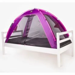 DERYAN Tente lit moustiquaire 200x90x110 cm Violet -Loisirs de plein air Soldes Magasin image 5 437039